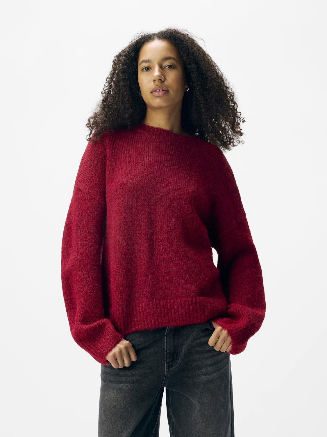 OBJSAGGIA Pullover - Karanda Red - VERO MODA & VILA Bergvik